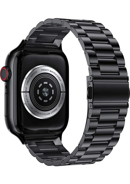 Apple Watch 42MM 44MM 45MM Watch Seri 3 4 5 6 7 Se Uyumlu Ironweft Döküm Çelik Metal Kordon fırsatları