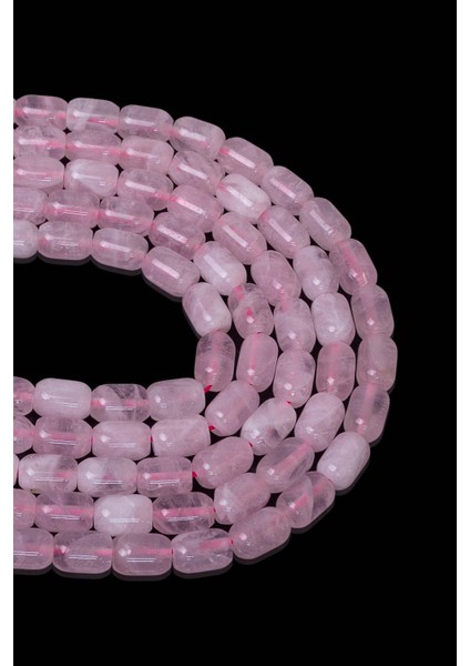 9x6 mm Pembe Kuvars Taşı Dizi