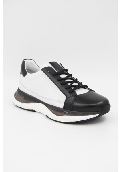 Alfa 2001 Erkek Spor Ayakkabı - Siyah-Beyaz