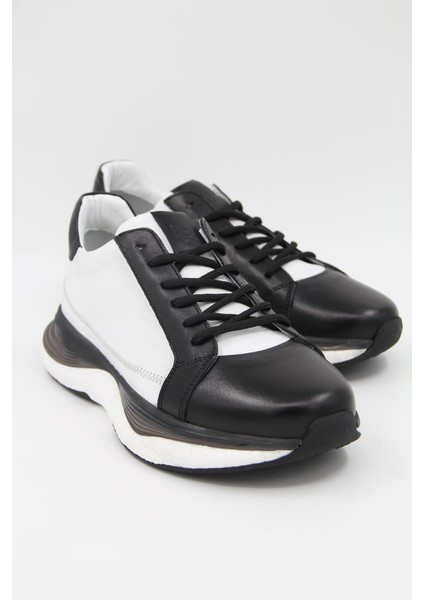 Alfa 2001 Erkek Spor Ayakkabı - Siyah-Beyaz modelleri