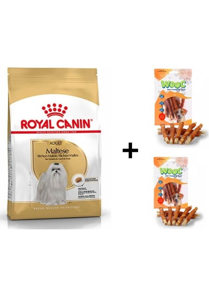 Maltese Bichon Yetişkin Köpek Maması 1,5 kg + 2 Adet Wooc Ödül 80 gr