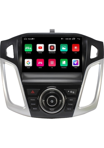 Ford Focus 3 Android 6gb Ram 128GB Rom Carplay 8 Çekirdek Navigasyon Multimedya Oto Teyp