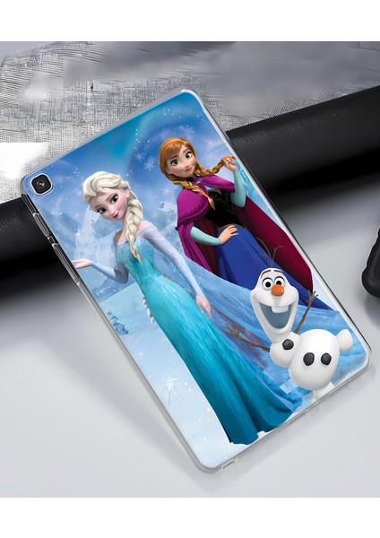 Samsung Galaxy Tab A7 Lite T220 T225 T227 Kılıf Opus 31 Frozen Elsa Kapak Karlar Ülkesi