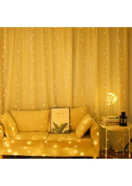 Perde LED 2 Metre Kumandalı 8 Ayrı Moda Sahip ( 2 mt x 2 mt ) Perde LED Peri LED USB fırsatları