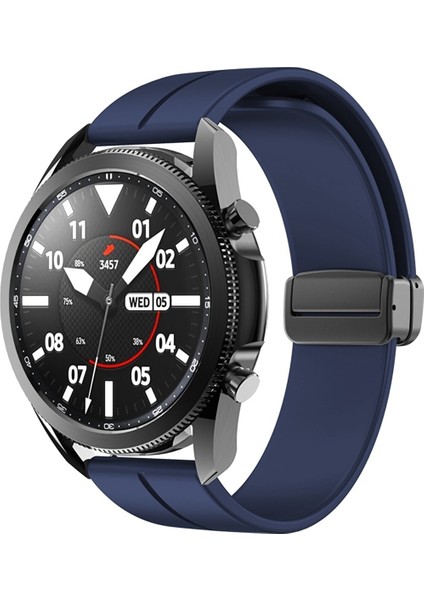 Huawei Watch GT4 46mm / GT3 46mm / Gt3 Elite 46mm (22mm) Uyumlu Magnet Tokalı Ayarlı Silikon Kordon