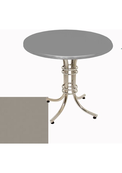 Buket Werzalit Yuvarlak Mutfak Masası 60CM - Koyu Gri