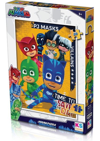 PJM709 Ks, Pj Masks 50 Parça Çocuk Puzzle