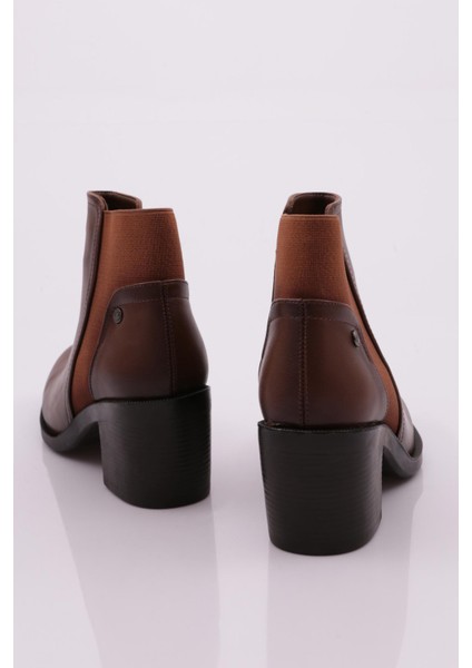 4255-2027 Kadin Yanlari Lastikli Topuklu Bot modelleri