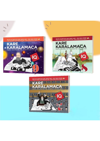 Kare Karalamacalar Seri 3 / 7'den 70'e Akıl Oyunları ( 3 Kitaplık Zevkli Oyunlar)  - Ahmet Karaçam