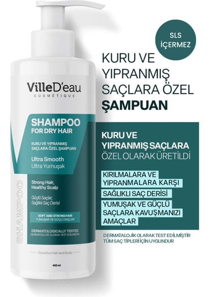 Kuru ve Yıpranmış Saçlara Özel Ultra Yumuşak Şampuan 400 ml