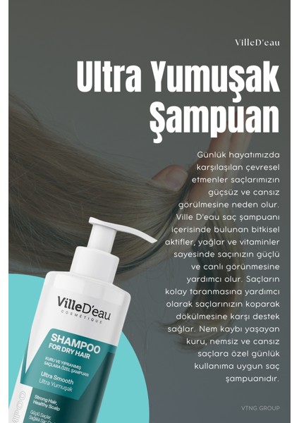 Kuru ve Yıpranmış Saçlara Özel Ultra Yumuşak Şampuan 400 ml