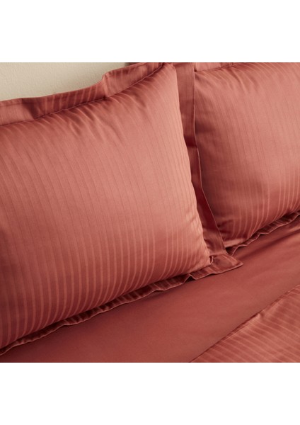 Uniq %100 Pamuk Çift Kişilik Saten Nevresim Takımı Terracota fiyatları
