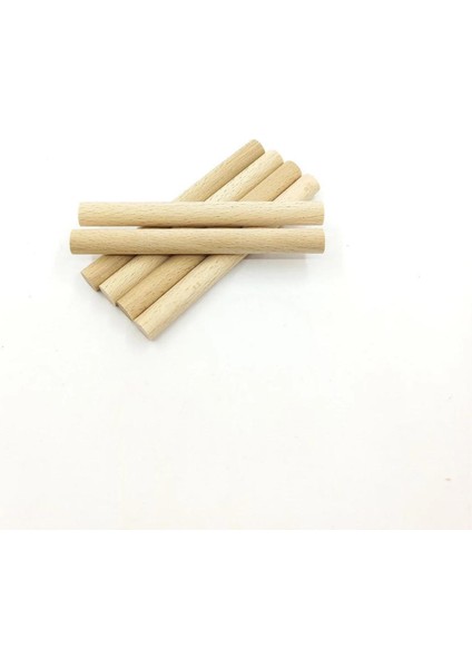 5 Parça 10MM Ahşap Ince Çubuklar, Bitmemiş Doğal Ahşap Yuvarlak Dübel Çubuklar modelleri