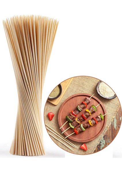 Izgara Çöp Şiş Çubukları 30 cm Bambu 120 Adet 718643