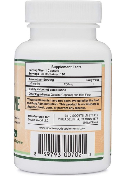 L-Theanine Amino Acid 200MG 120 Kapsül L Theanine Amino Asit modelleri