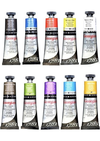 Georgian Yağlı Boya 225ML 10'lu Set fırsatları