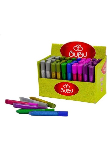 Simli Yapıştırıcı 13 gr 1 Adet Simli Uhu Anasınıfı Kreş Süsleme Etkinlik Yeşil Simli Yapıştırıcı