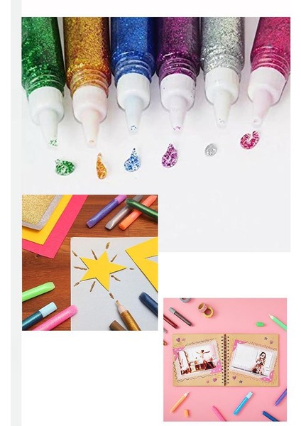 Simli Yapıştırıcı 13 gr 1 Adet Simli Uhu Anasınıfı Kreş Süsleme Etkinlik Yeşil Simli Yapıştırıcı modelleri