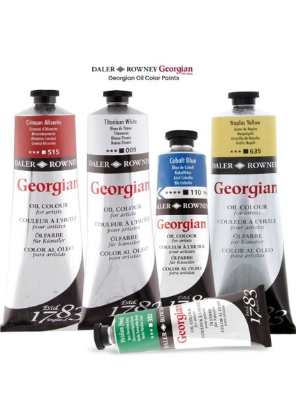 Georgian Yağlı Boya 38ML Tüm Renkler Full Set 58'li modelleri