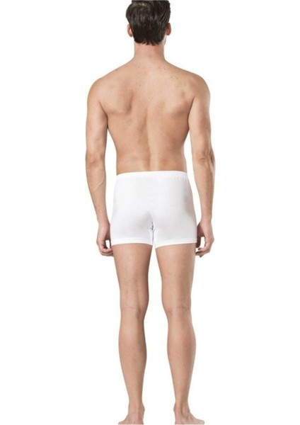 10 Adet Pamuklu Beyaz Erkek Boxer modelleri