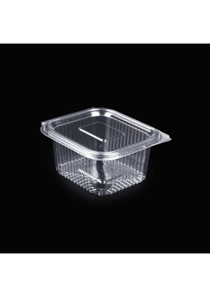 100 Adet Sızdırmaz Plastik Kullan At Saklama Kabı 375cc (375gr)