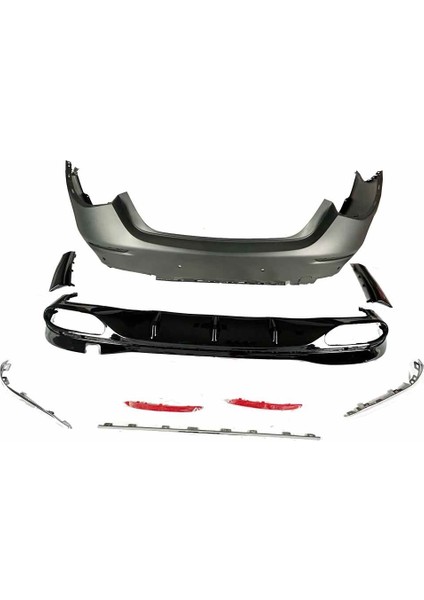 Mercedes w223 s40 s500 s580 amg body kit tampon seti