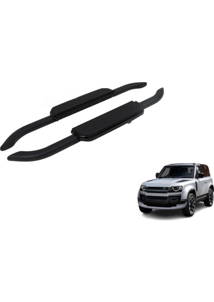 Lr defender yan basamak koruma 90 kasa siyah 2020+