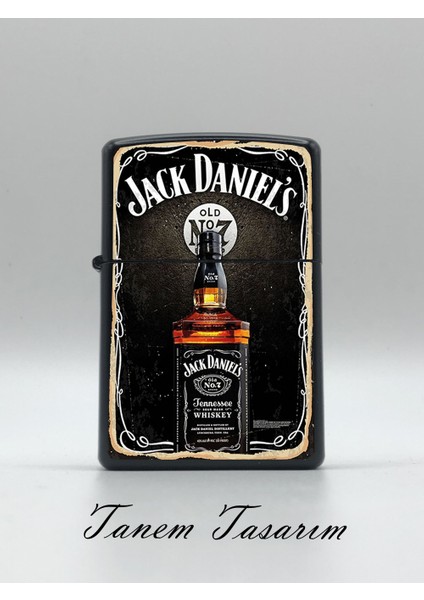 Jack Danils - Benzinli Metal Çakmak Uv Baskı