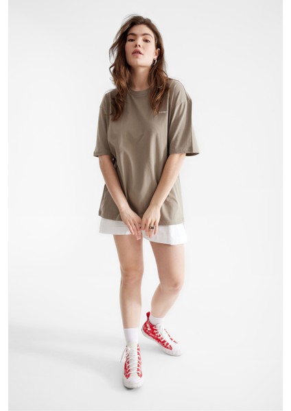 Vizon Nakışlı T-Shirt K fırsatları
