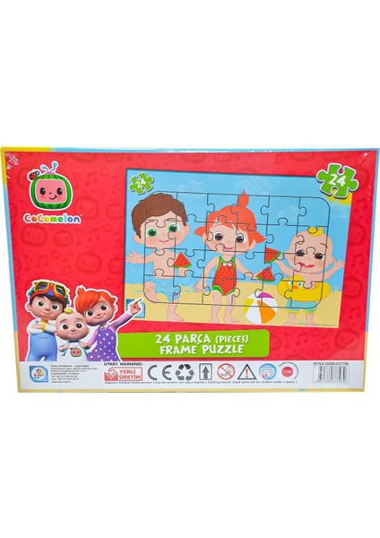 CO7793 Cocomelon 24 Parça Frame Plaj Puzzle - Utku Oyuncak