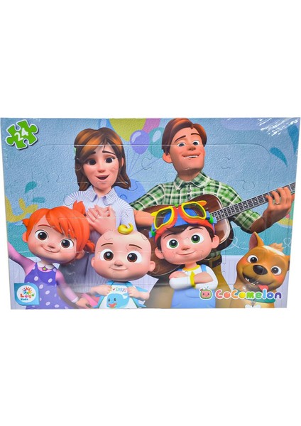 CO7794 Cocomelon 24 Parça  Frame Aile Puzzle - Utku Oyuncak