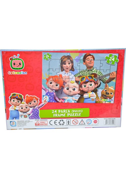 CO7794 Cocomelon 24 Parça  Frame Aile Puzzle - Utku Oyuncak