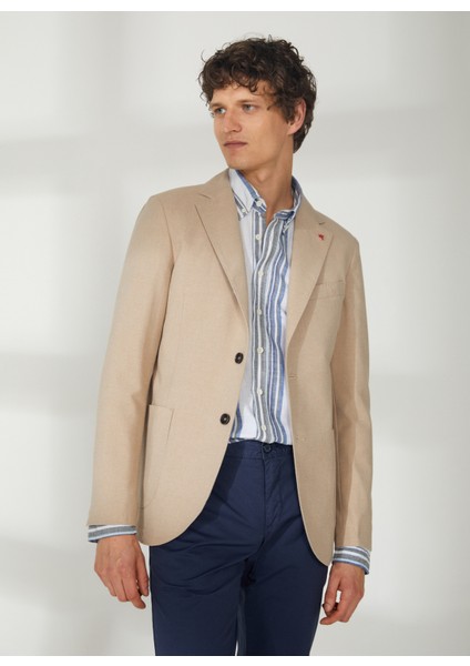 Slim Fit Kahve Erkek Ceket A262ALAN60TF240-