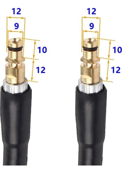 K2 K3 K4 K5 K6 K7 Uyumlu Yüksek Basınçlı Yıkama Hortumu 10 Metre Uzunluk