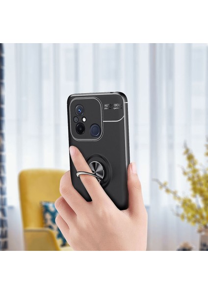 Xiaomi Redmi 12C Kılıf Yüzüklü Manyetik Ravel Silikon fiyatları