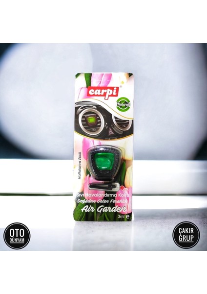 Oto Petek Kalorifer Kokusu Klips Mandallı Çiçek Aroması Fresh