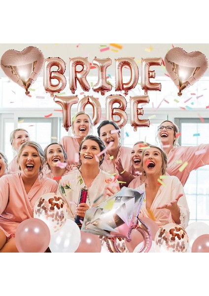 Bride To Be Bekarlığa Veda Parti Kutlama Seti modelleri