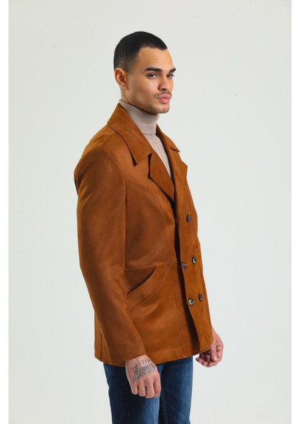 Erkek Regular Fit Süet Içi Astarsız Ince Kaban fırsatları