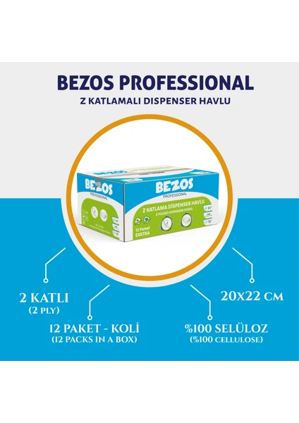 Professional Z Katlamalı Peçete Havlu 24'lü Koli