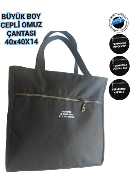 Büyük Omuz Kol El Askılı Çanta Su Çeçirmez 40X40X14 fırsatları