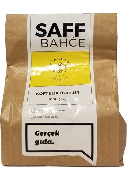 Geleneksel Pazar Saff Bahçe Köftelik Ince Bulgur 1 kg