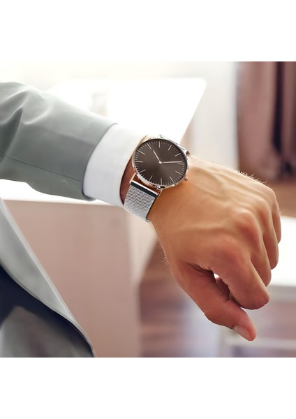 Online Kordon Ince Örgü Paslanmaz Çelik Hasır Saat Kordonu Kayışı