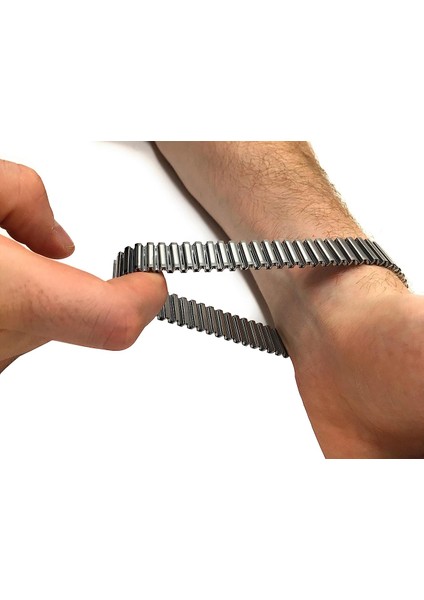 Online Kordon Yaylı Çelik Paslanmaz Metal Silver Saat Kordonu Kayışı