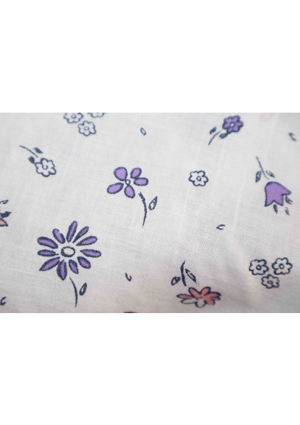 Çiçek Desenli Beyaz Keten Krop Gömlek indirimleri