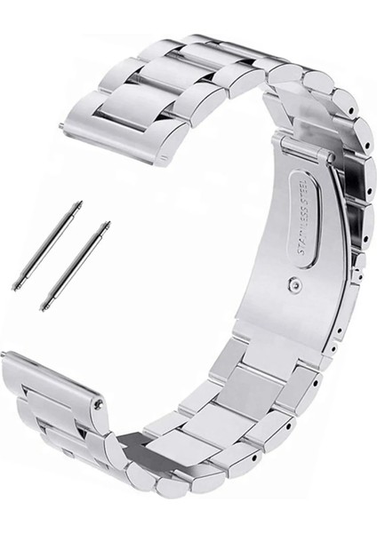 Online Kordon Silver Gümüş Paslanmaz Çelik Metal Saat Kordonu Kayışı fiyatları