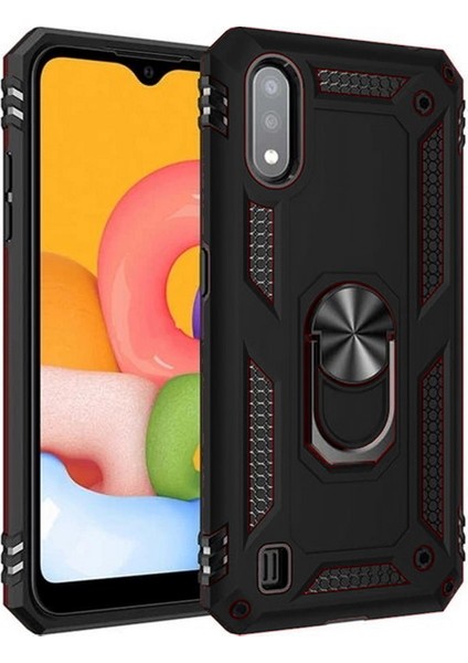 Samsung A01 5.7 Inc Yüzüklü Tank Telefon Kılıfı