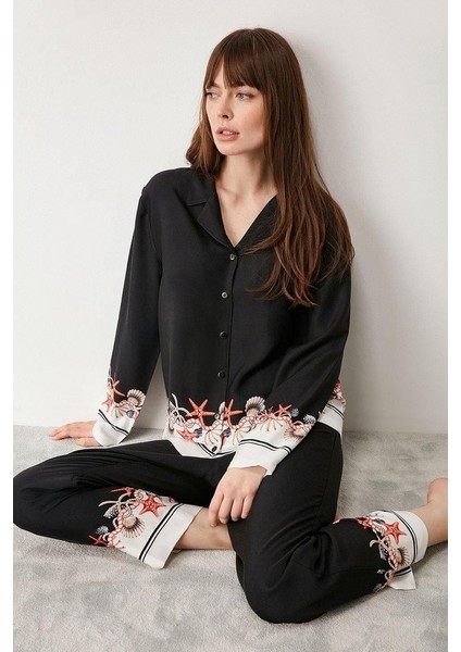 Uzun Kol Önden Düğmeli Kadın Pijama Takım W402 modelleri