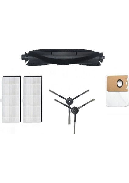 Viomi S9 Uyumlu Yenileme Seti-Fırça, Filtre, Toz Torbası-6 Parça
