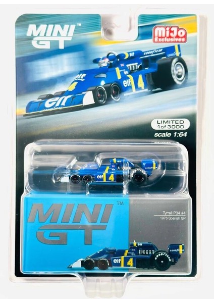 488 Tyrrell P34 #4 1976 Spanish Gp 1:64 Model Araba