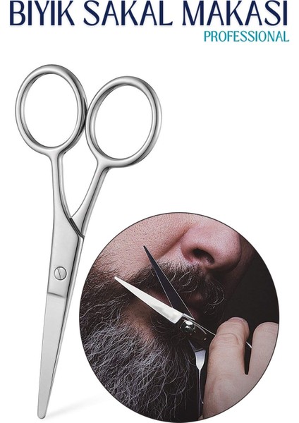 Bıyık Sakal Düzeltme Makası 12 cm Biagio Bianchi Design